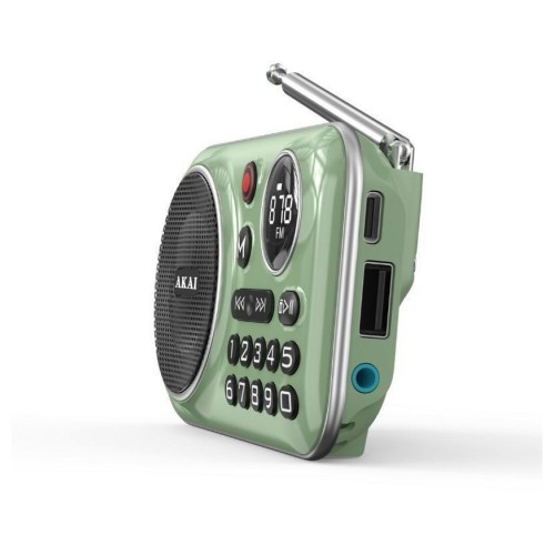 ΡΑΔΙΟΦΩΝΟ AKAI APR-500 GREEN ME BLUETOOTH